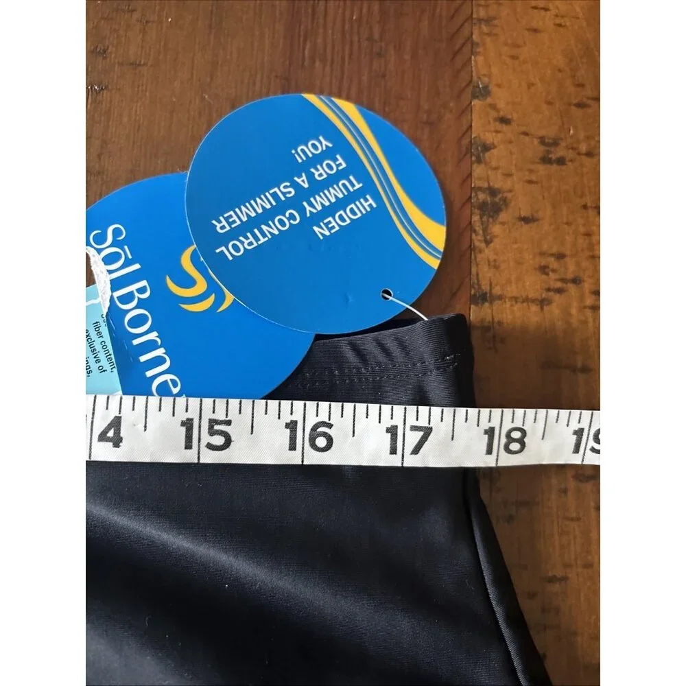 Sol Borne Black Swim Skirt Size 2X NWT - Picture 4 of 9